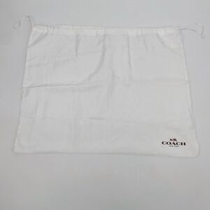 Coach Drawstring Dustbag White Travel‎ Storage Purse 23”x18”